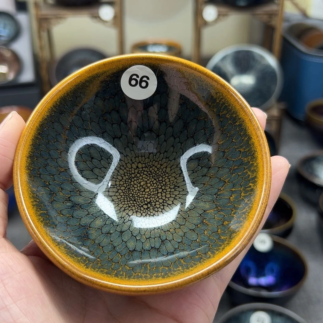 茶盏鹧鸪平口手工