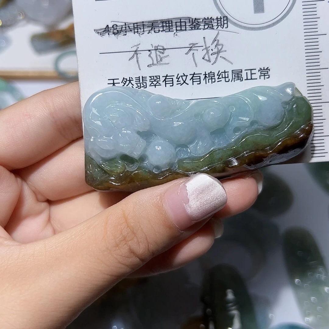 翡翠未镶嵌颈饰天然A货翡翠