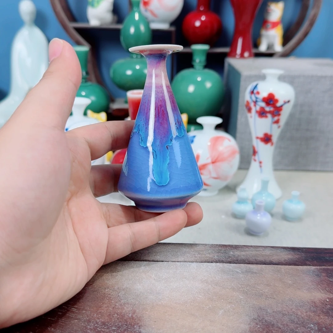 陶瓷手工小花器摆件