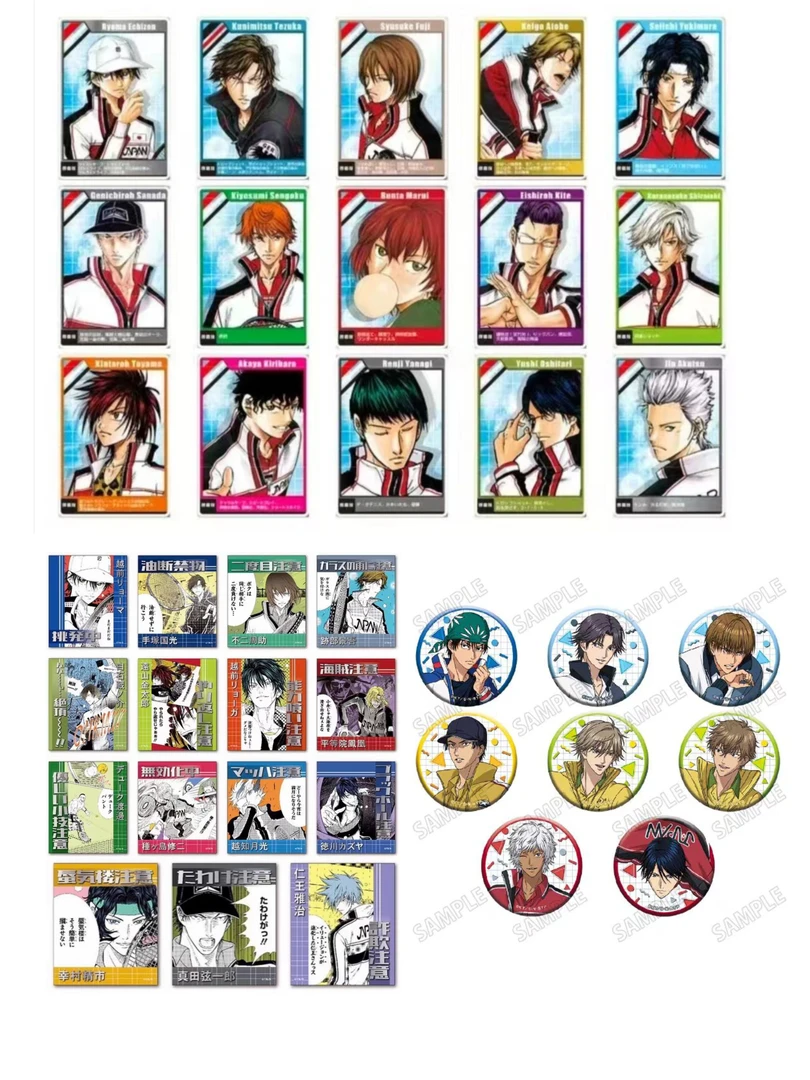 网球王子原画贴纸谷子原画数据卡冬服小卡吧唧（散池默认代拆）