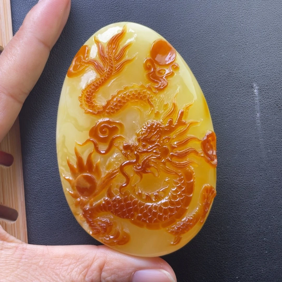 琥珀未镶嵌颈饰天然琥珀蜜蜡