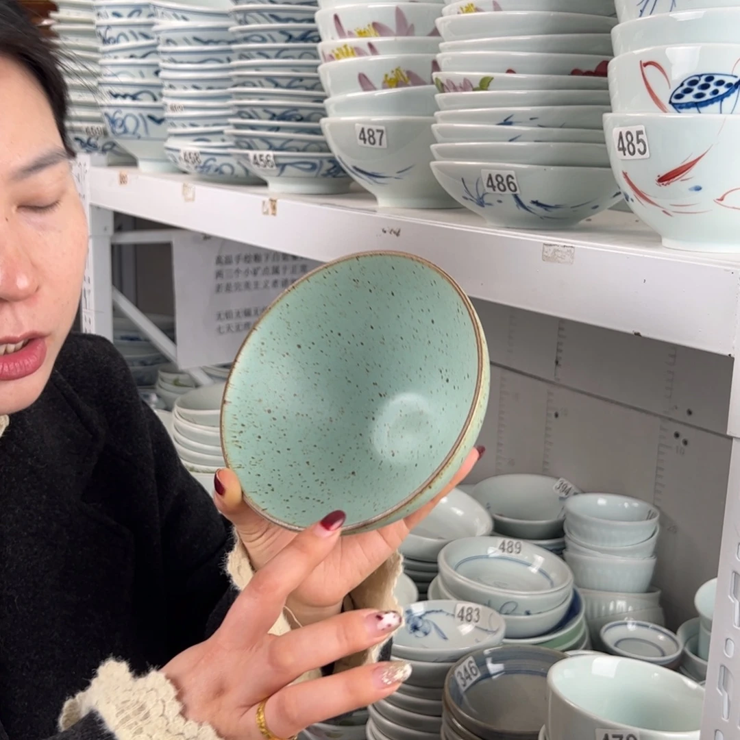 陶泥雅绿6寸锥子碗（单只装）