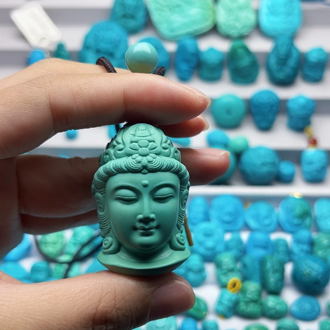 绿松石未镶嵌挂件模**年