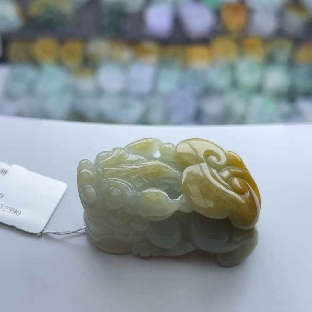 翡翠颈饰未镶嵌貔貅