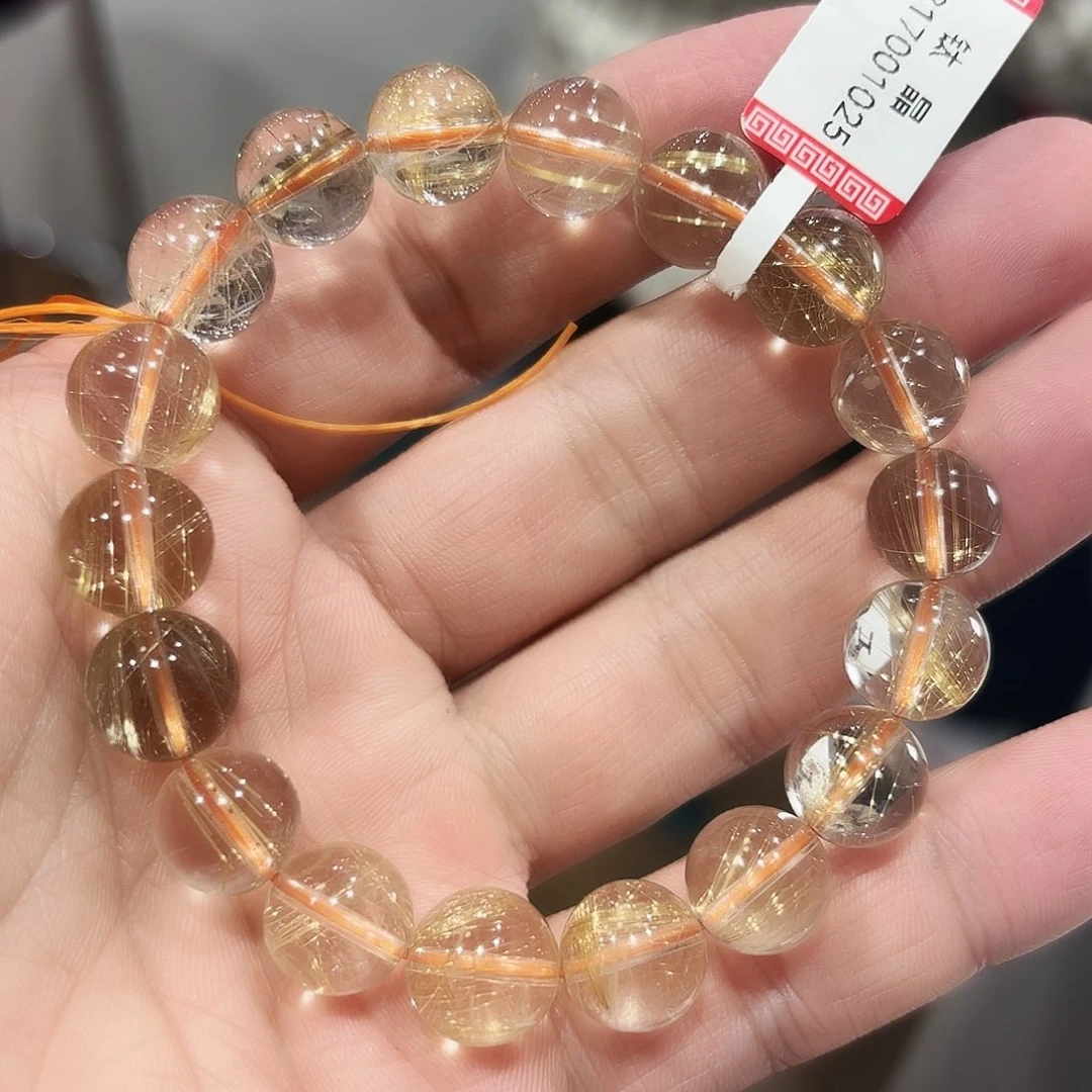 水晶未镶嵌手串钛晶