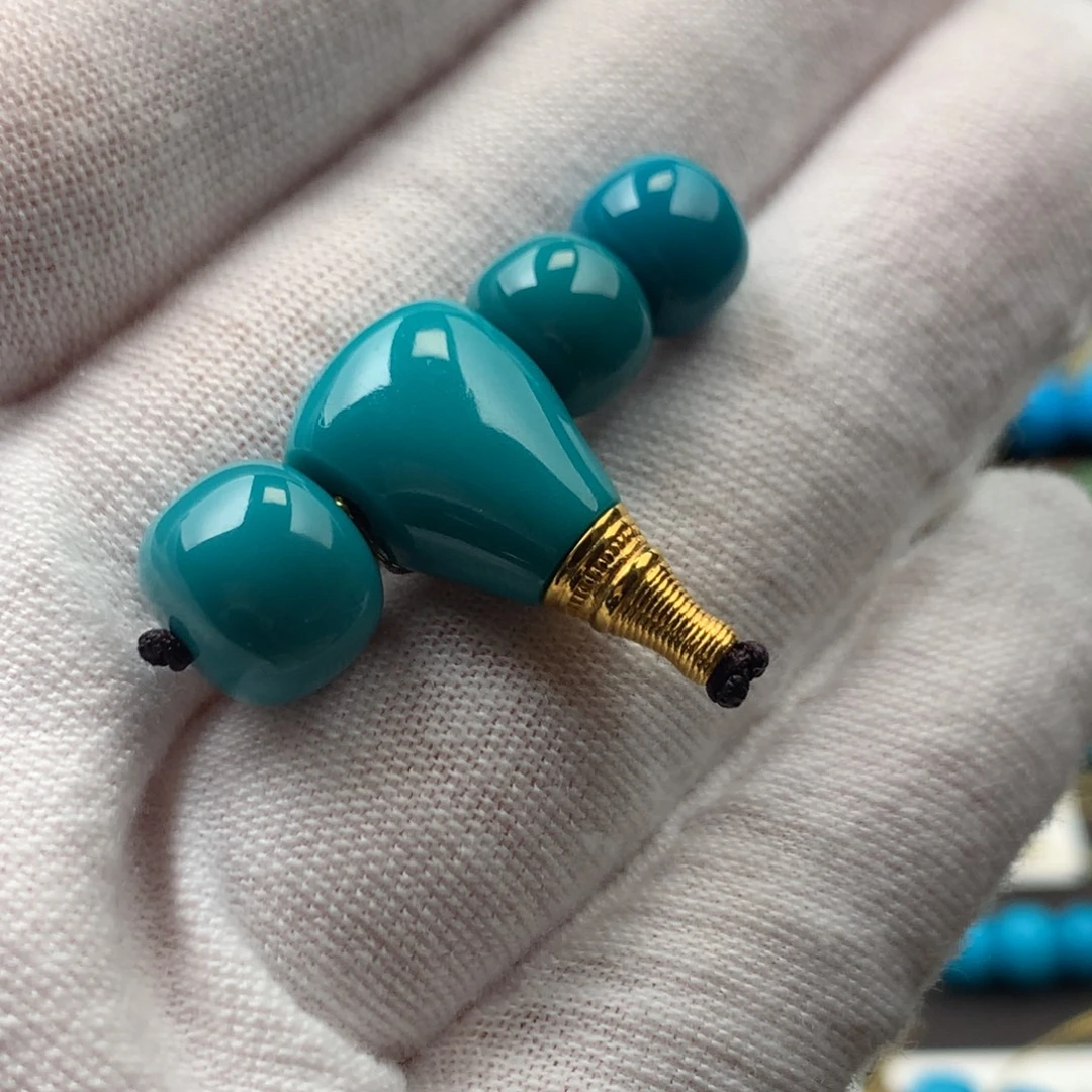 绿松石18K金镶嵌发饰