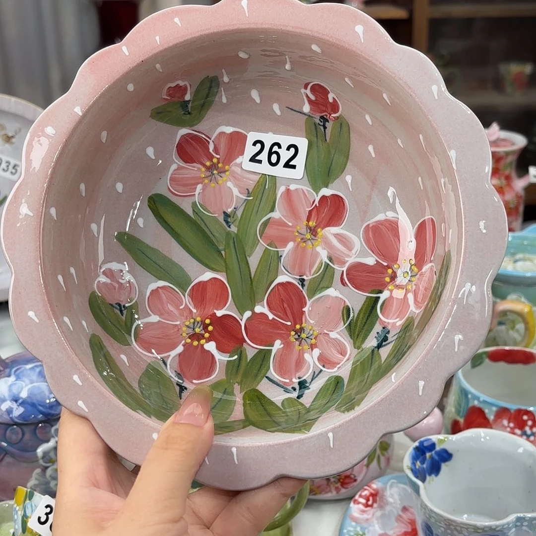 景德镇手绘高温釉下彩陶瓷茶具