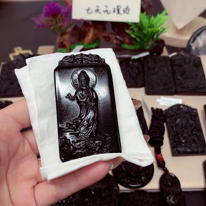 K**.天然a货钢琴黑挂件