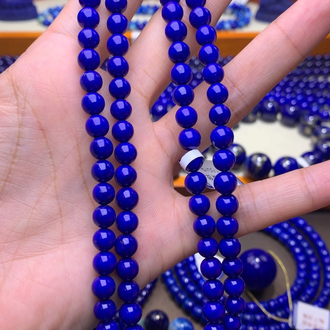 青金石未镶嵌手串6.5mm4597