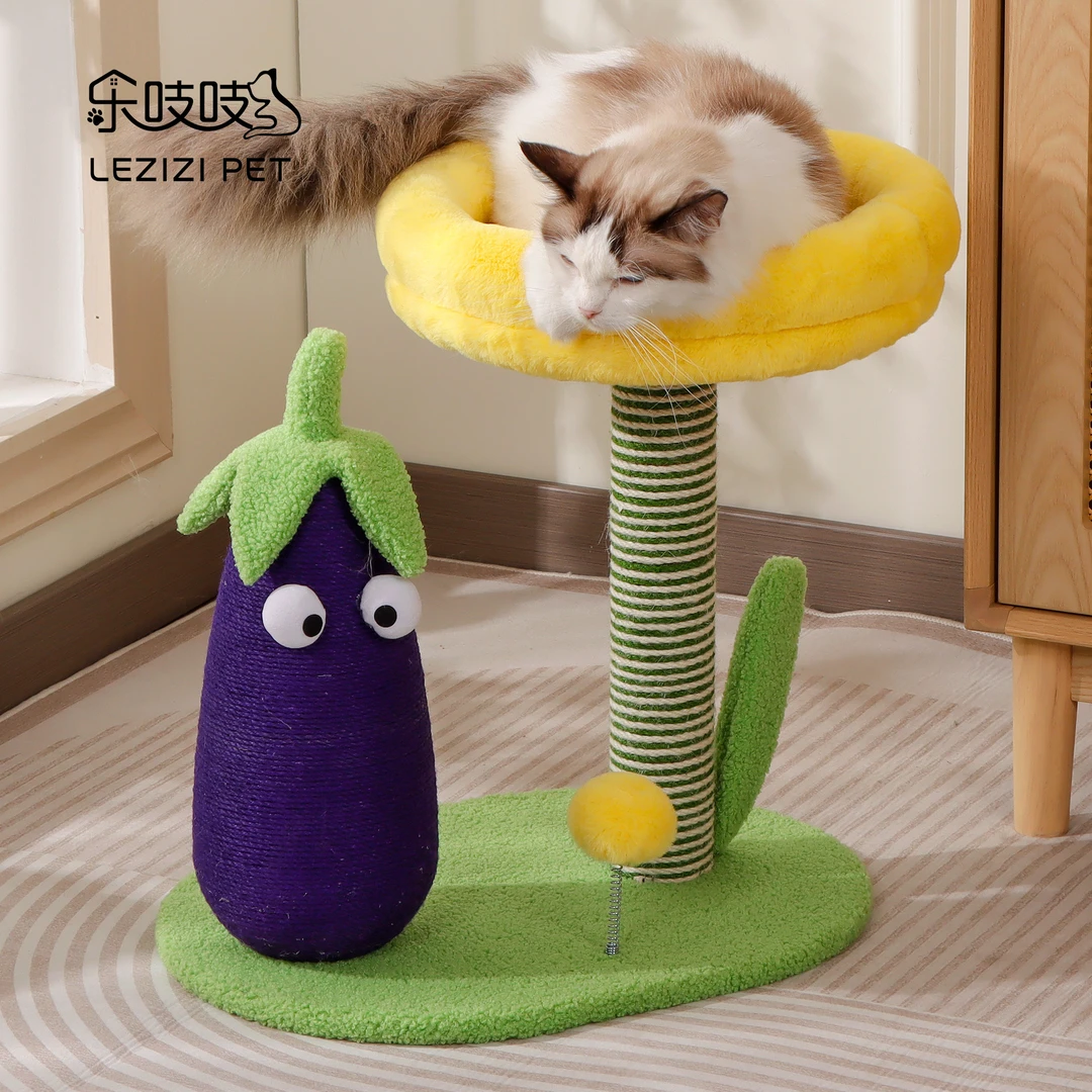 猫爬架小型不占地猫架子猫窝猫树一体剑麻猫抓柱猫塔幼猫猫咪玩具