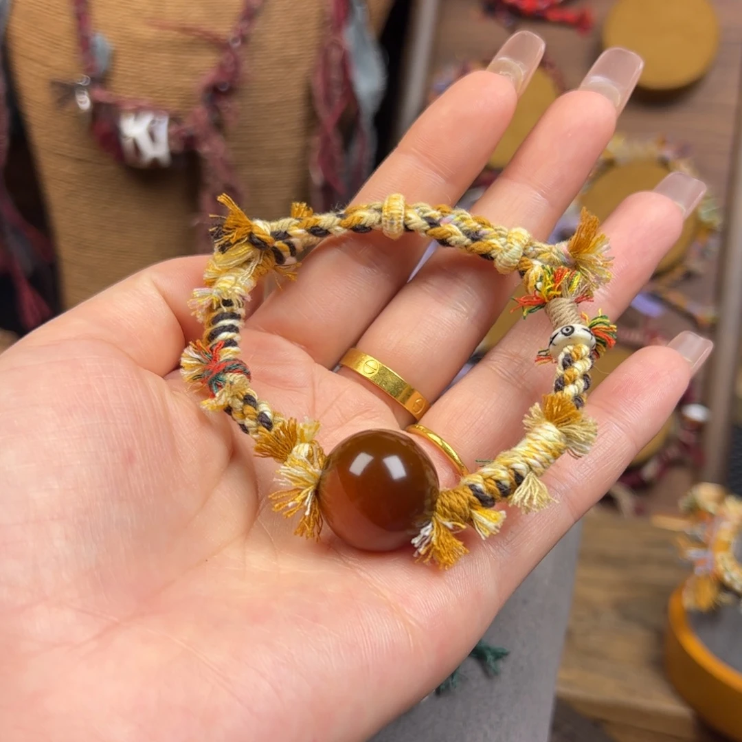 玛瑙/玉髓合金颈饰玛瑙手绳