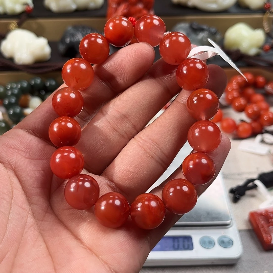 南红玛瑙未镶嵌颈饰