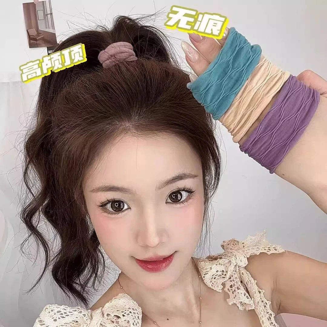 高弹力无接缝皮筋头绳马尾成人耐用头发发圈发饰头饰面包圈发绳