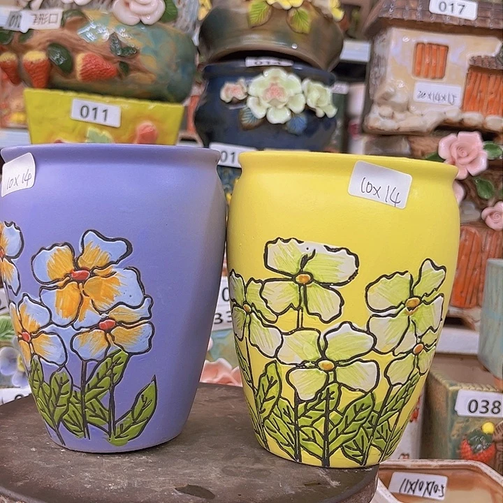 紫砂花盆陶瓷制品