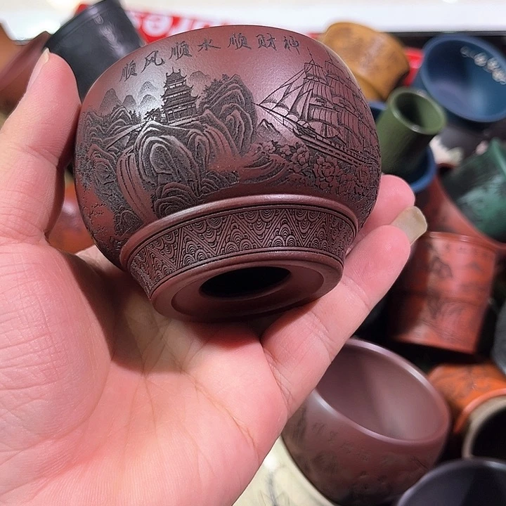 茶杯紫砂全手工紫砂主人杯