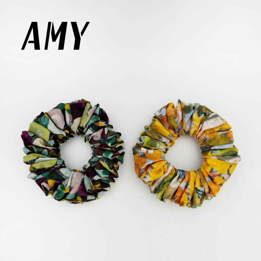 油画肠圈发圈发带扎头发头绳清新时尚家用皮筋头饰发绳