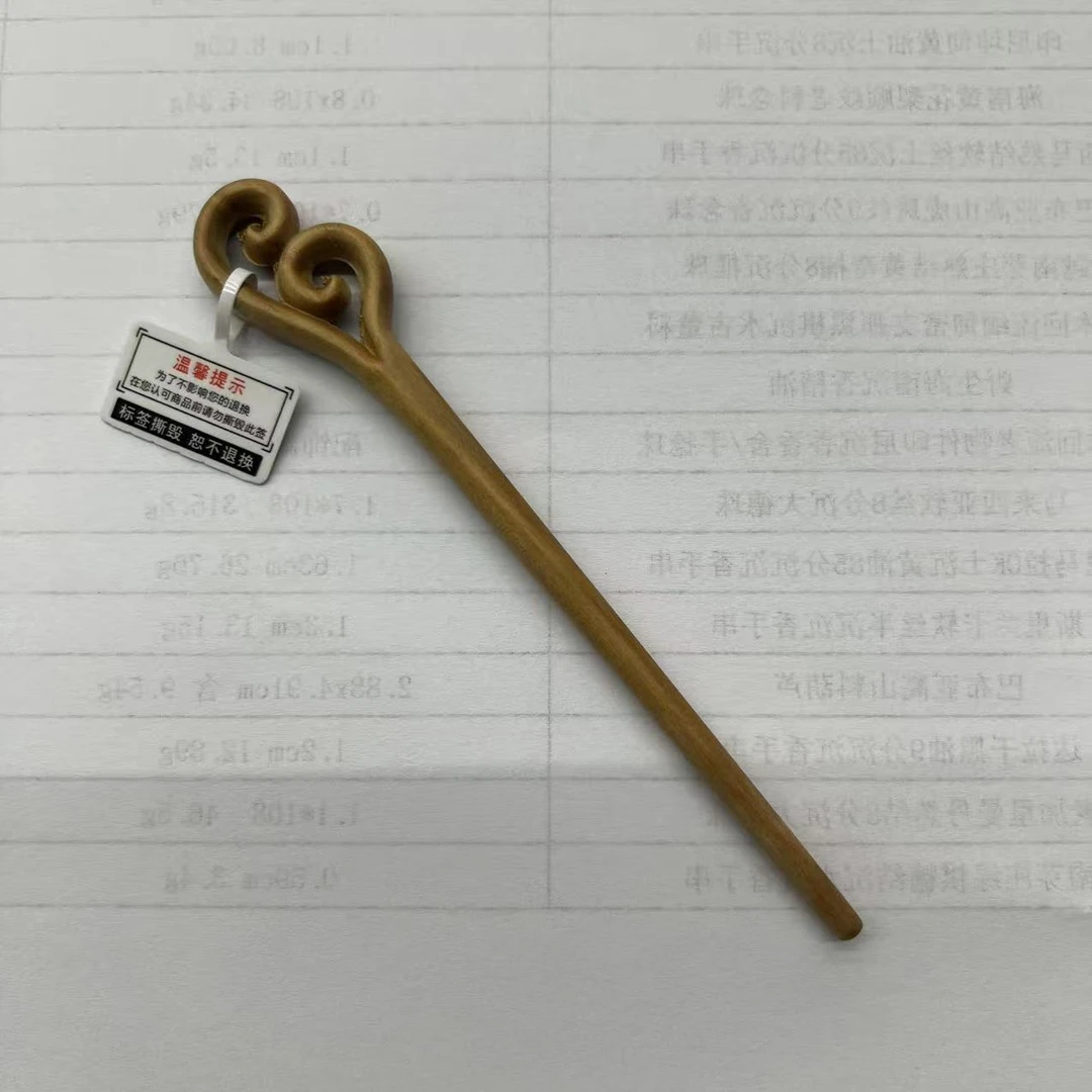DY-B8752 印度迈索尔老山檀香发簪 12.9x2x0.72cm 3.9g