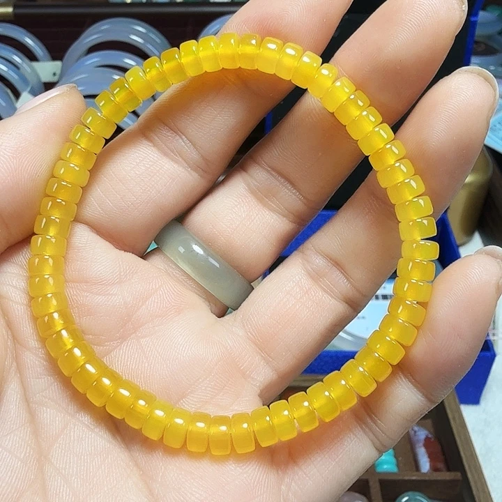 玛瑙/玉髓未镶嵌手链炎灿好物