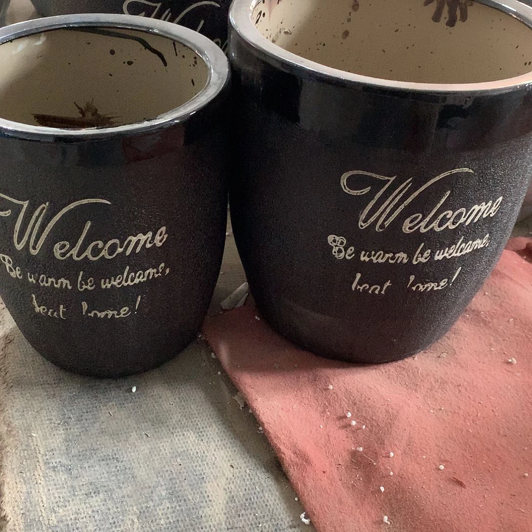 高温陶瓷花盆微瑕