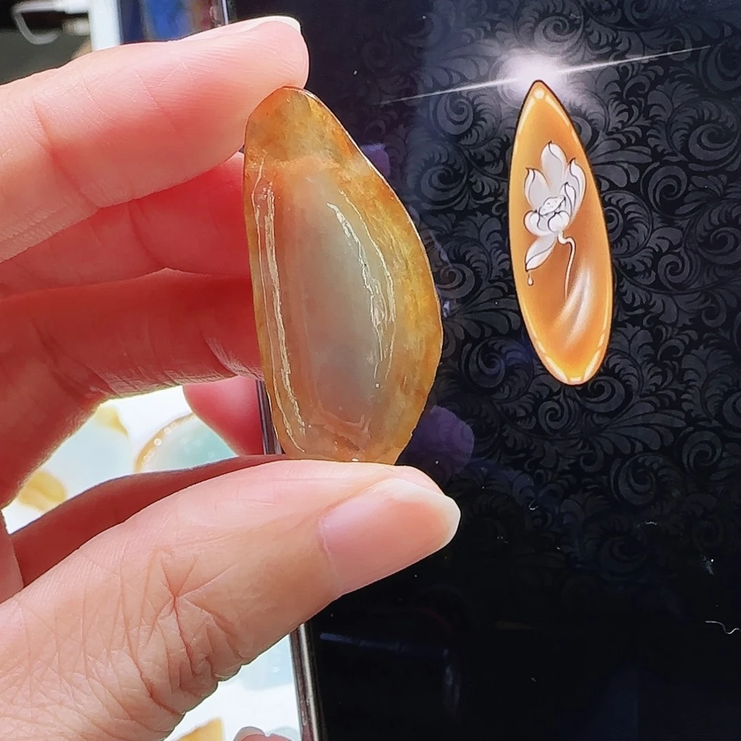 定制翡翠未镶嵌缅甸翡翠挂件
