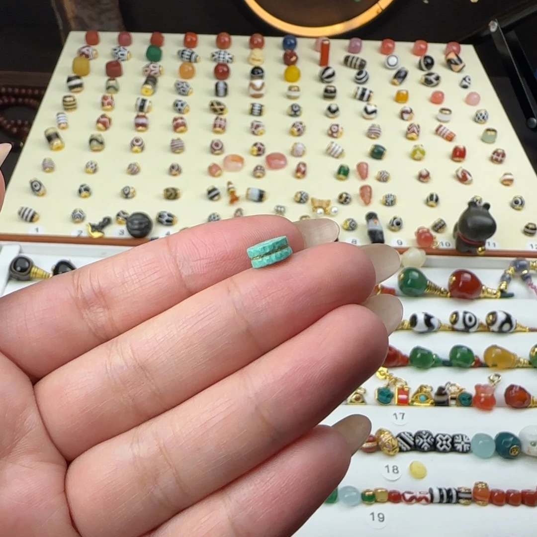 玛瑙/玉髓未镶嵌单珠顶珠腰珠配饰配珠搭配