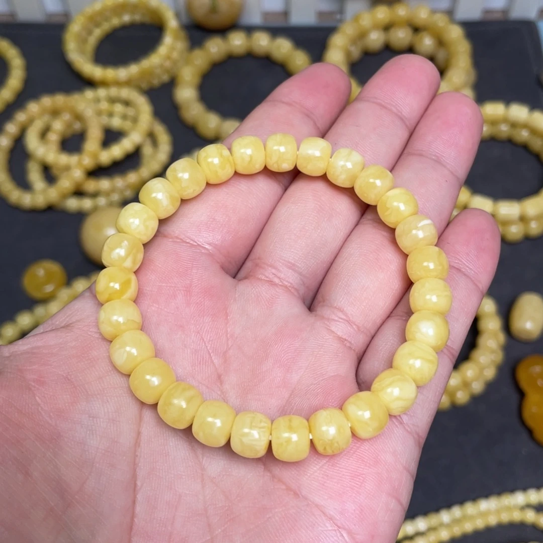 蜜蜡未镶嵌裸石蜜蜡手串8.6mm