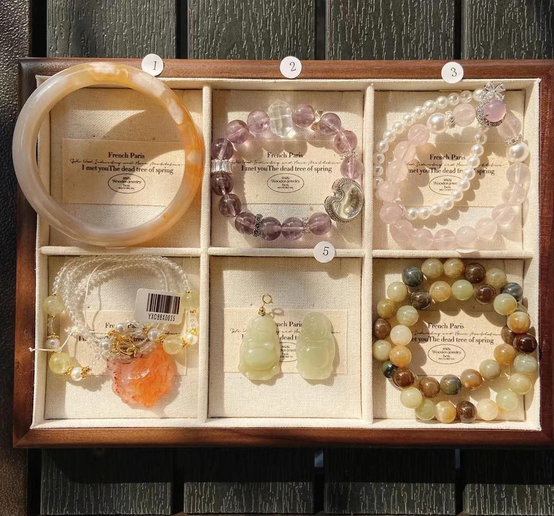 A43 和田玉水晶首饰盘按照对应号拍下发一条