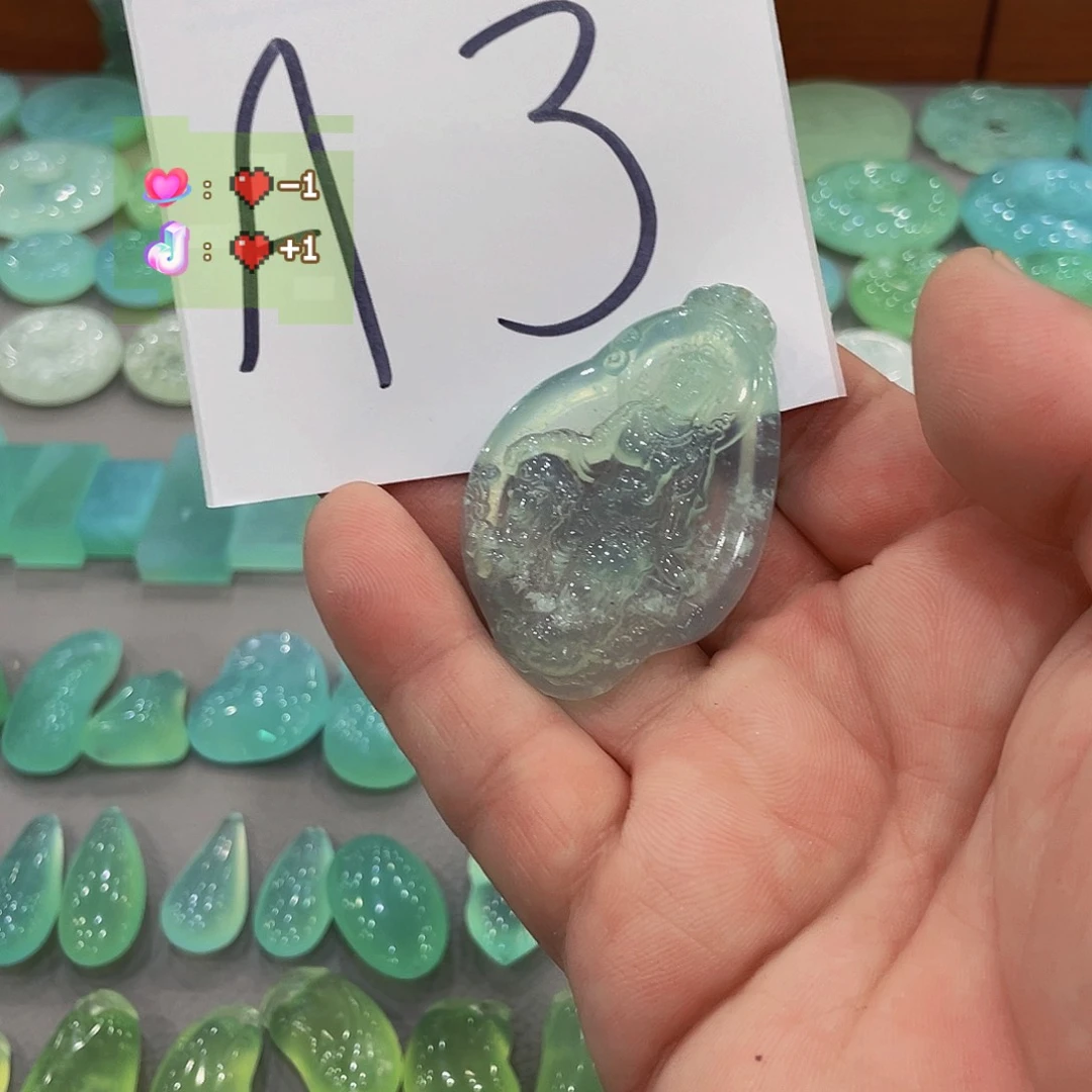 蛇纹石玉未镶嵌珠宝奇石裤*难