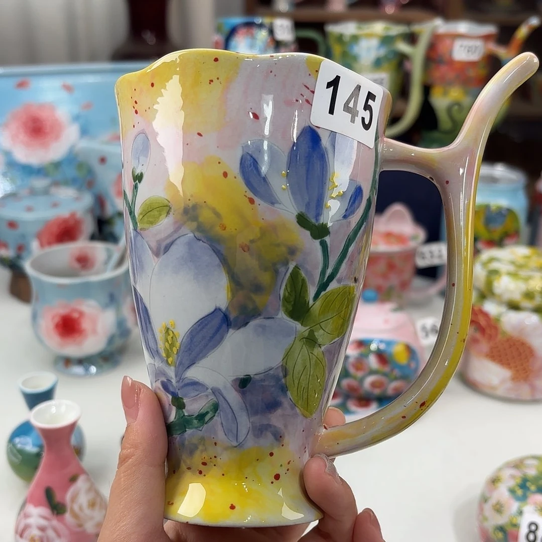 景德镇手绘高温釉下彩陶瓷茶具