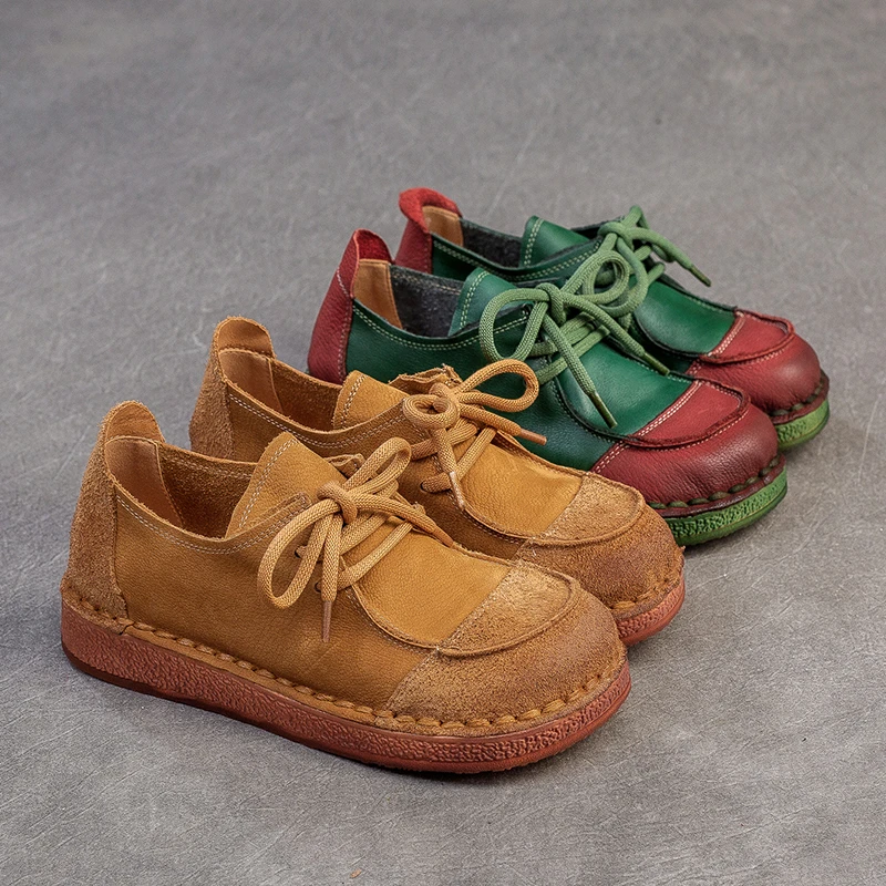 头层牛皮单鞋女软底平底2025新款秋季小皮鞋百搭真皮休闲乐福鞋潮