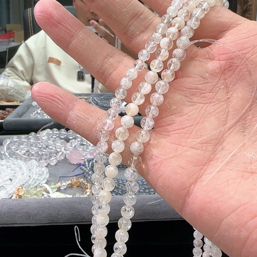 水晶手链未镶嵌白幽灵