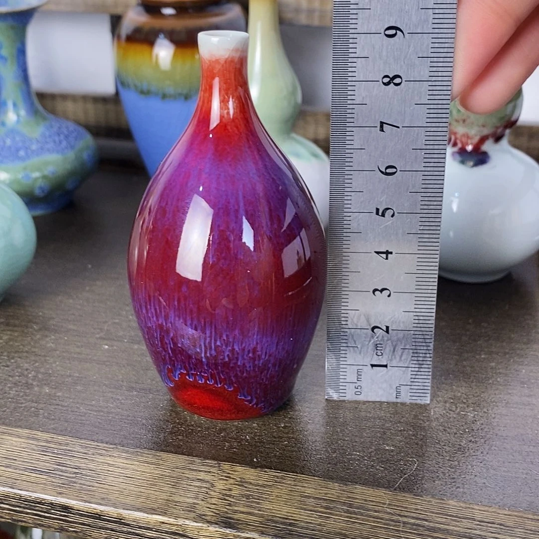 摆件景德镇高温陶瓷小花瓶