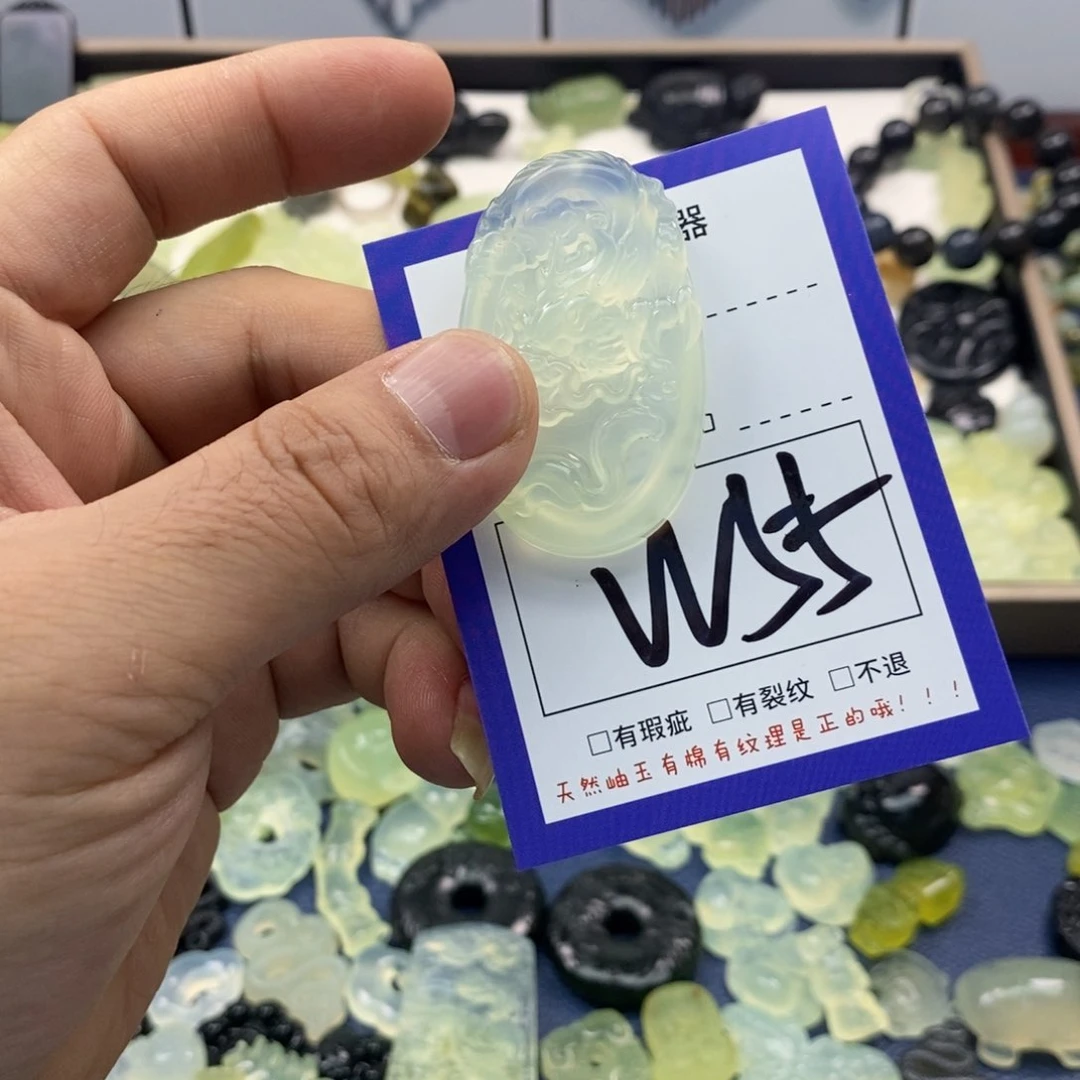 蛇纹石玉颈饰未镶嵌-****ฅ