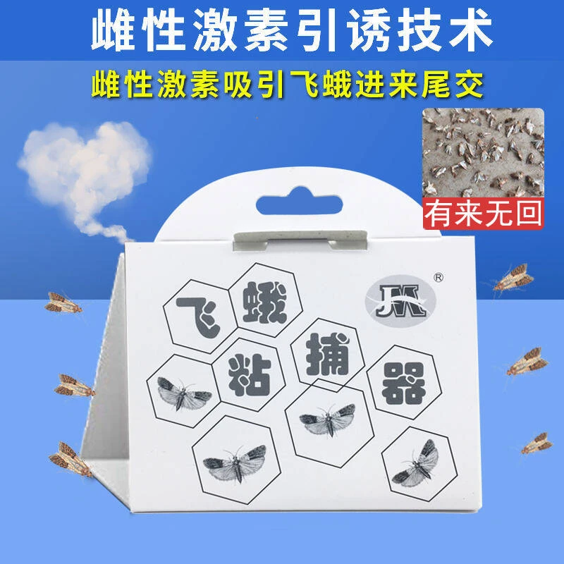 飞蛾粘捕器米面蛾粘板家用厕所小飞虫捕捉器蚋蠓陷阱屋厨房灭蛾子