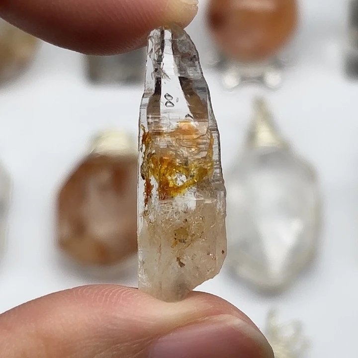 未镶嵌颈饰水晶巴基斯坦油胆闪灵钻32mm+