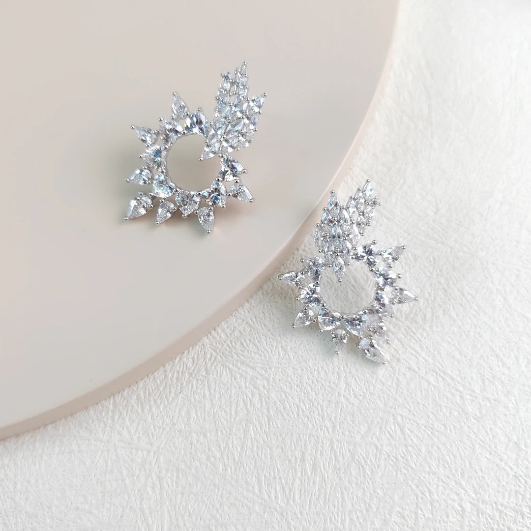 XUPING/旭平首饰 合金合成锆石耳饰 【潘生福利】时尚 X000740053