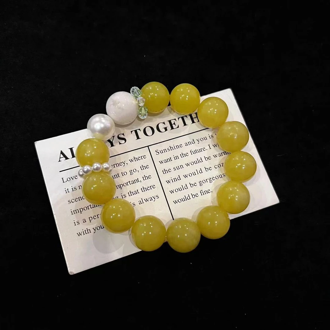 F646 14mm岫玉设计款手串 多样性发