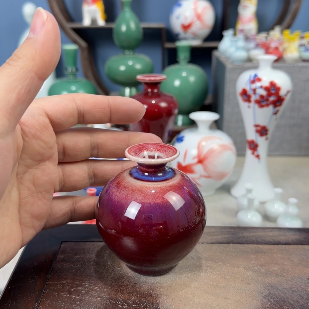 陶瓷手工小花器摆件