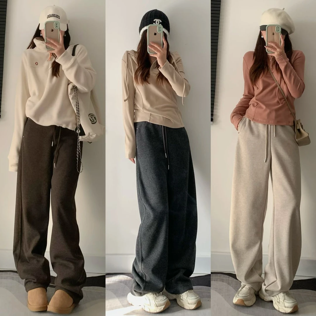 【墨琼】“马拉拉”小姐姐们出门必备的百搭醋酸羊毛镰刀裤7372