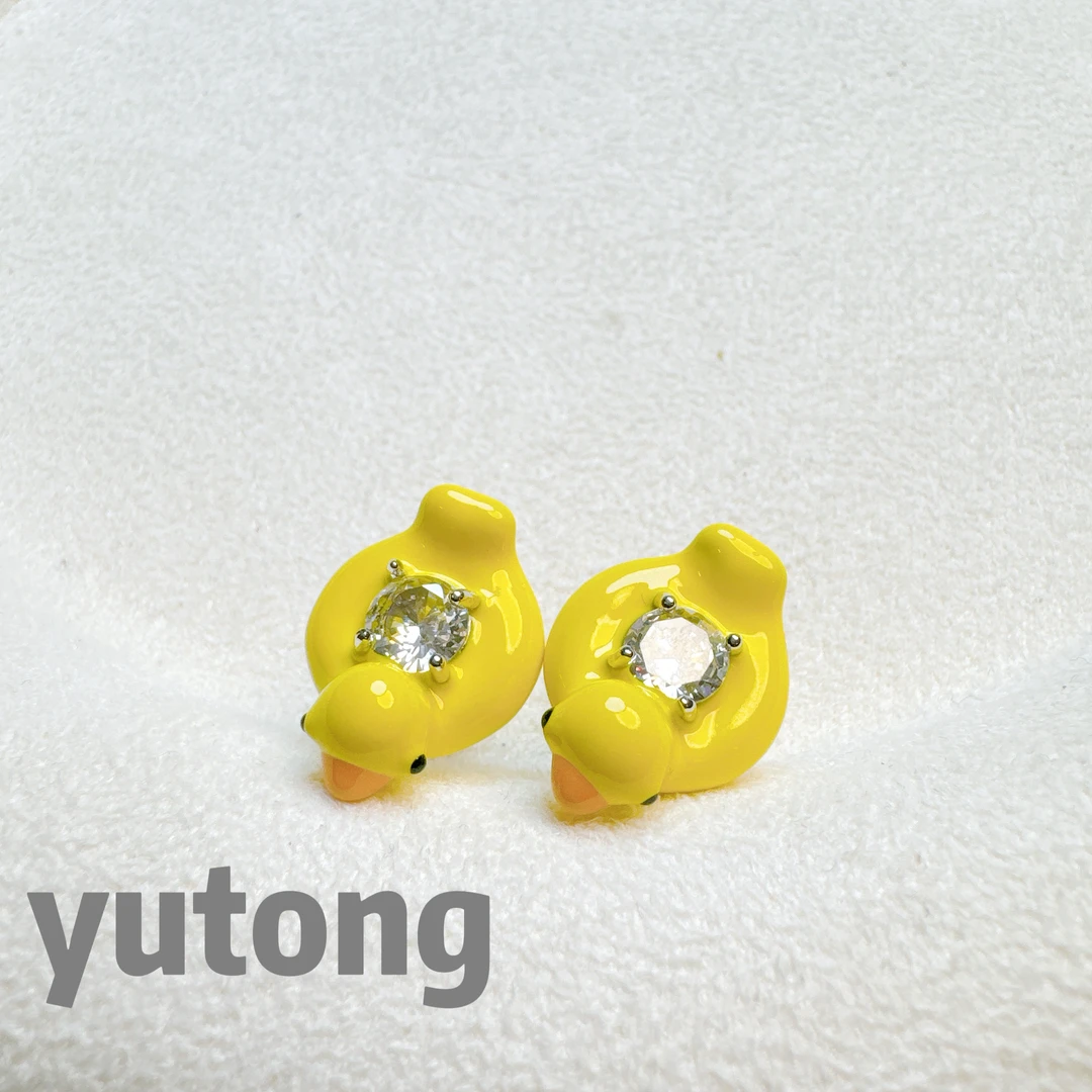 铜合金锆石耳饰 【雨桐轻奢饰品】设计款耳环YT03139#1