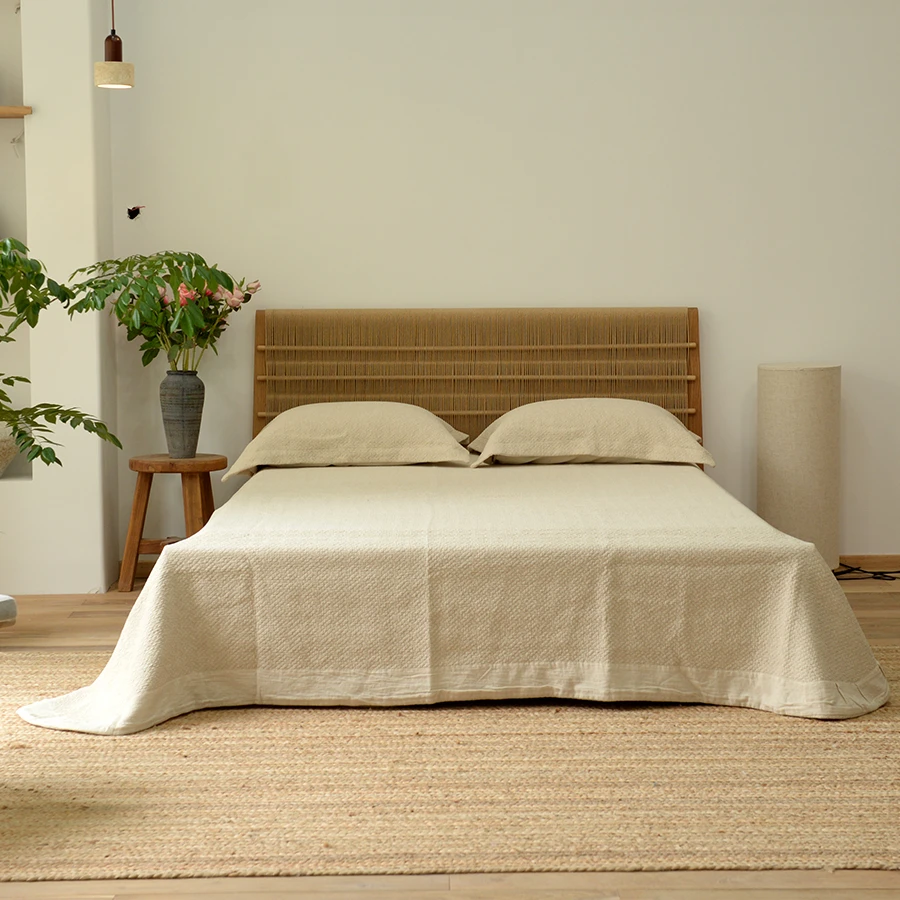 【琉森】隐奢风美式简约多功能床盖三件套 吸湿透气床盖加厚床单