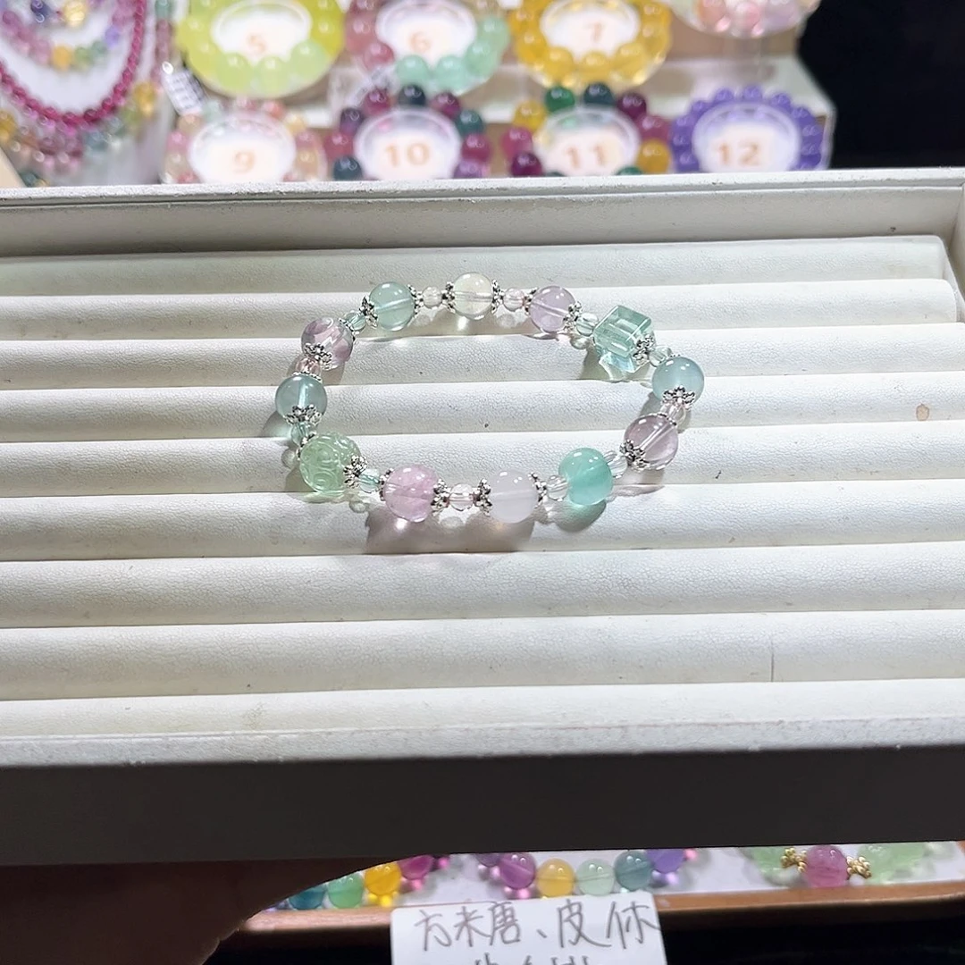 萤石未镶嵌萤石diy款式