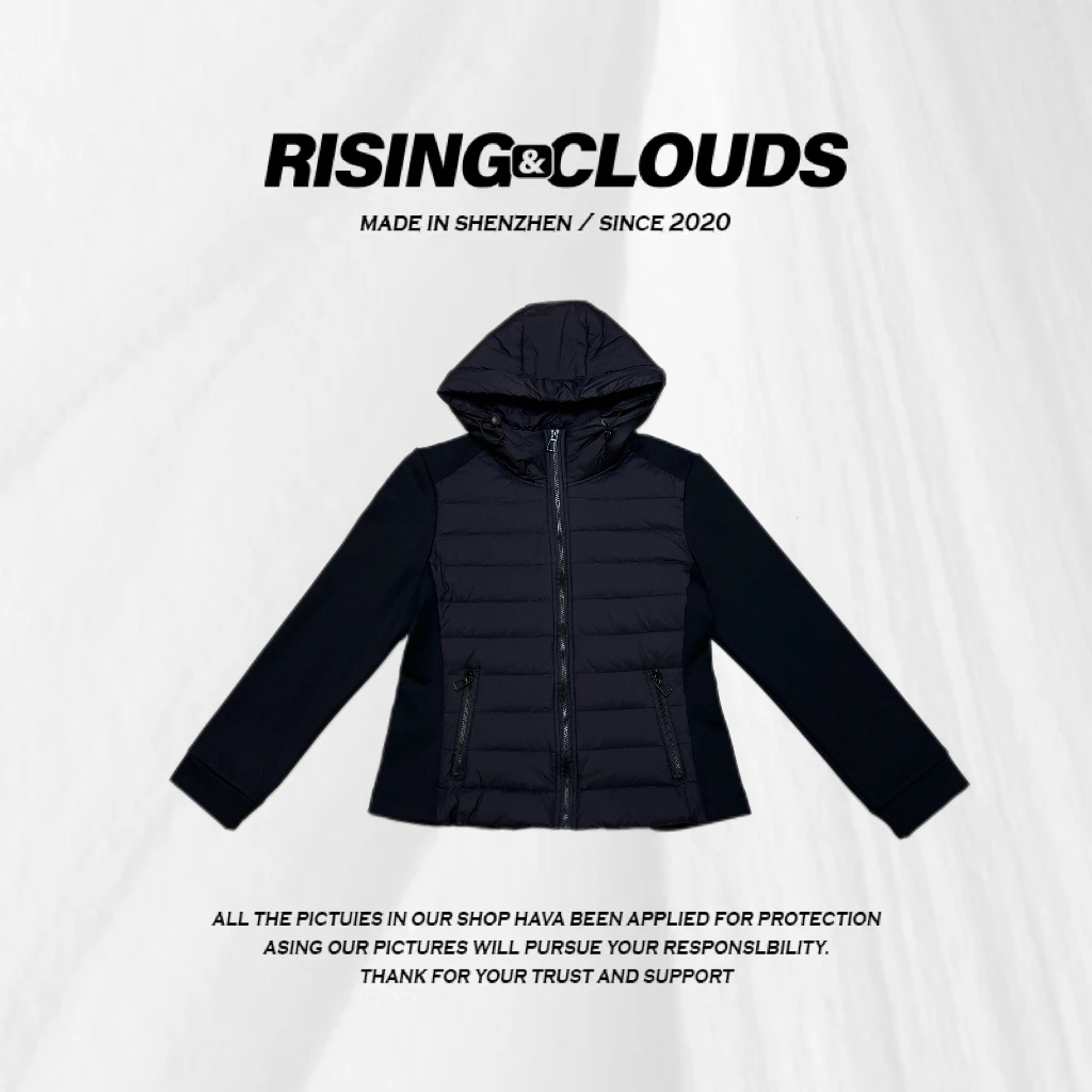 小法【冬日特调】秋冬保暖舒适休闲针织连帽排骨羽绒服110405GT