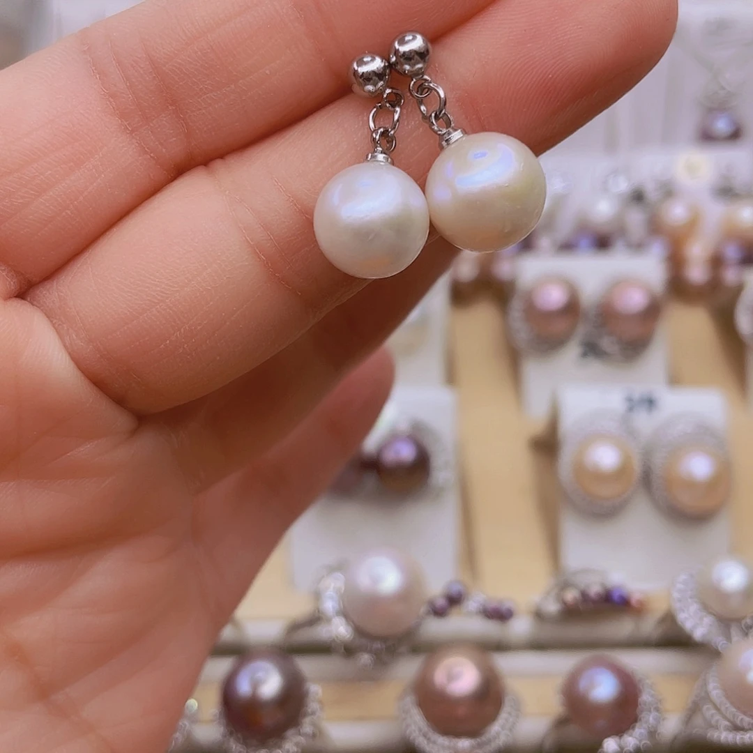 未镶嵌耳饰淡水珍珠