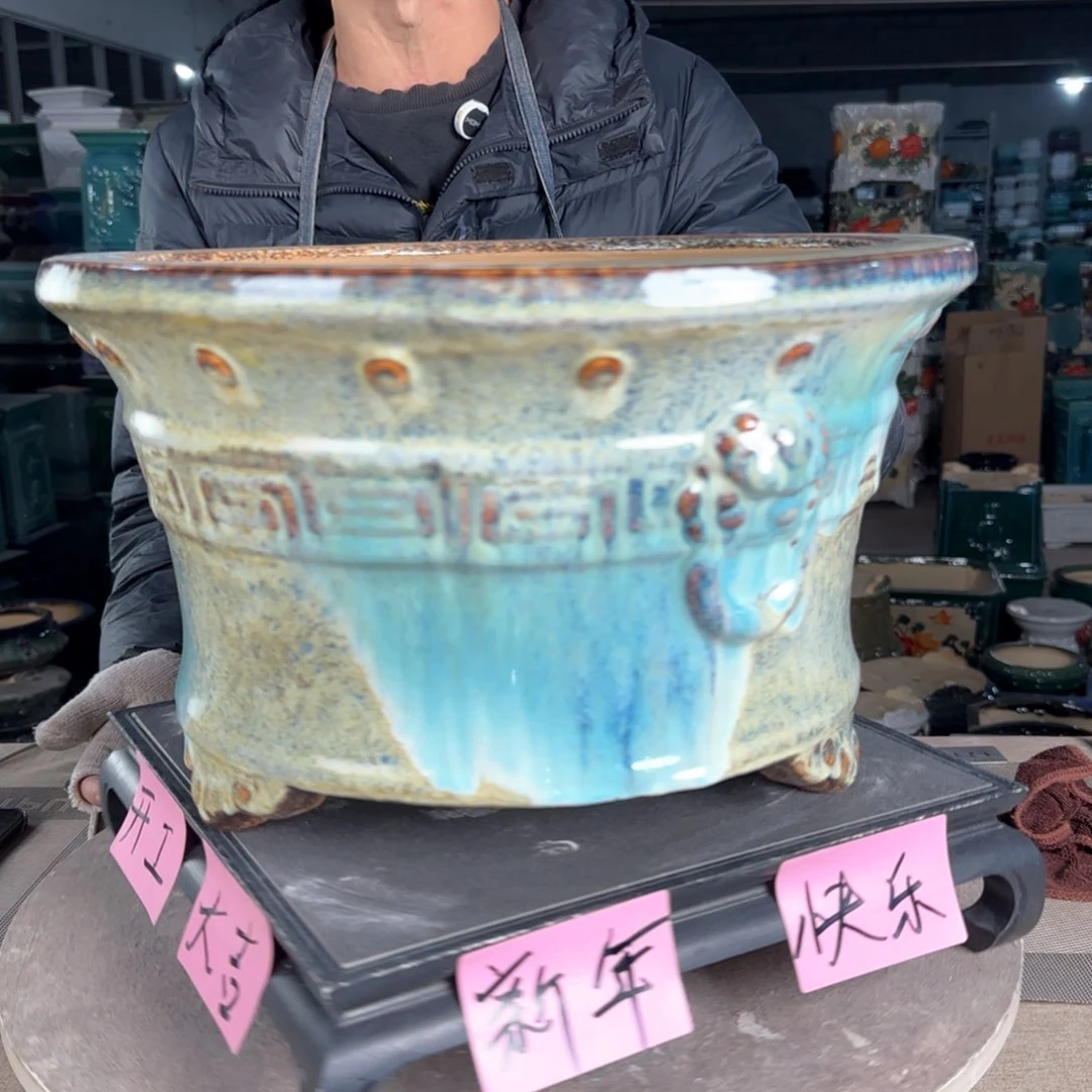 一风堂石湾花盆。微瑕