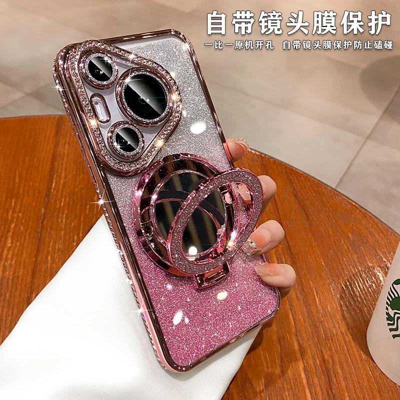 适用华为pura80pro手机壳2025新款mate70pro+全包防摔带镜头膜女