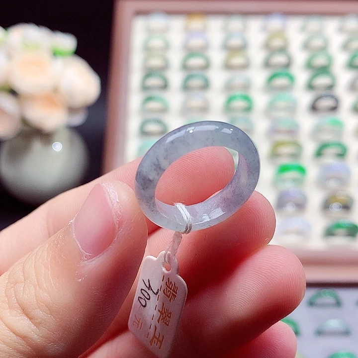 翡翠未镶嵌戒指15-16号