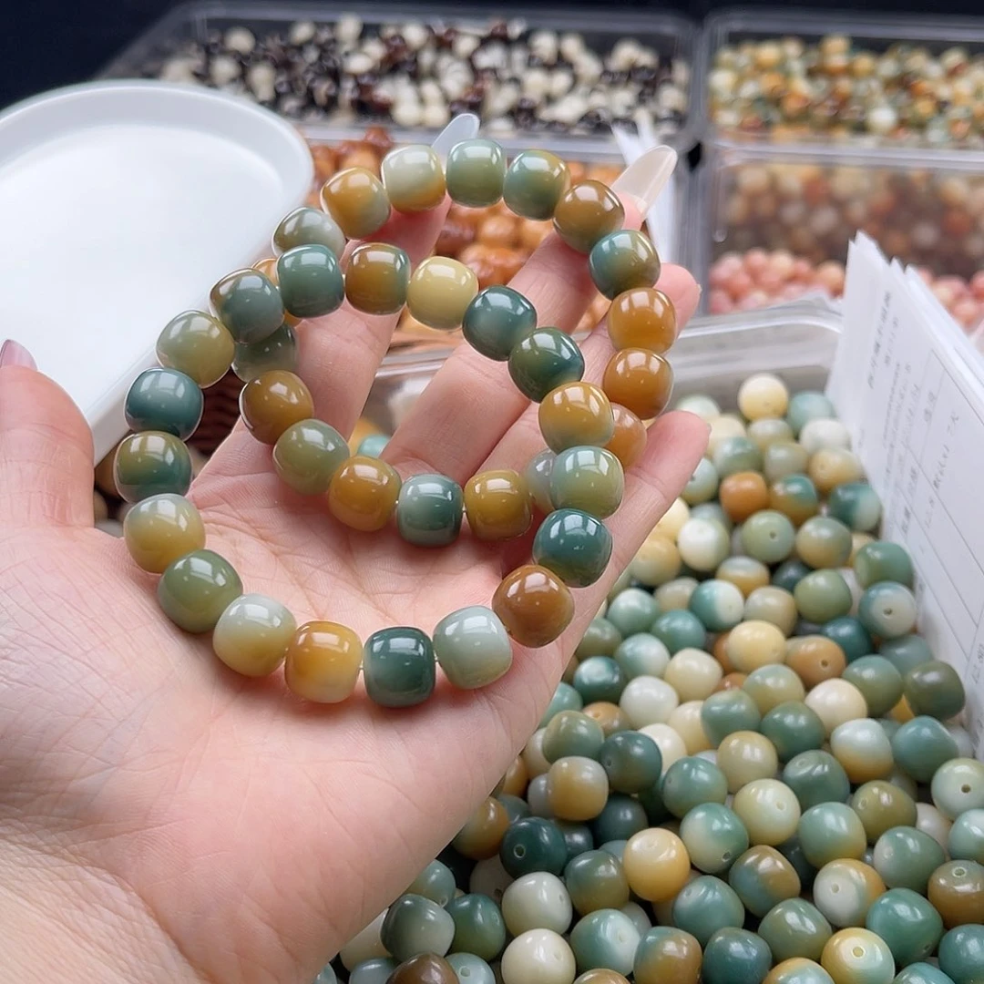 白玉菩提吊坠a12mm/50+5颗小油膏