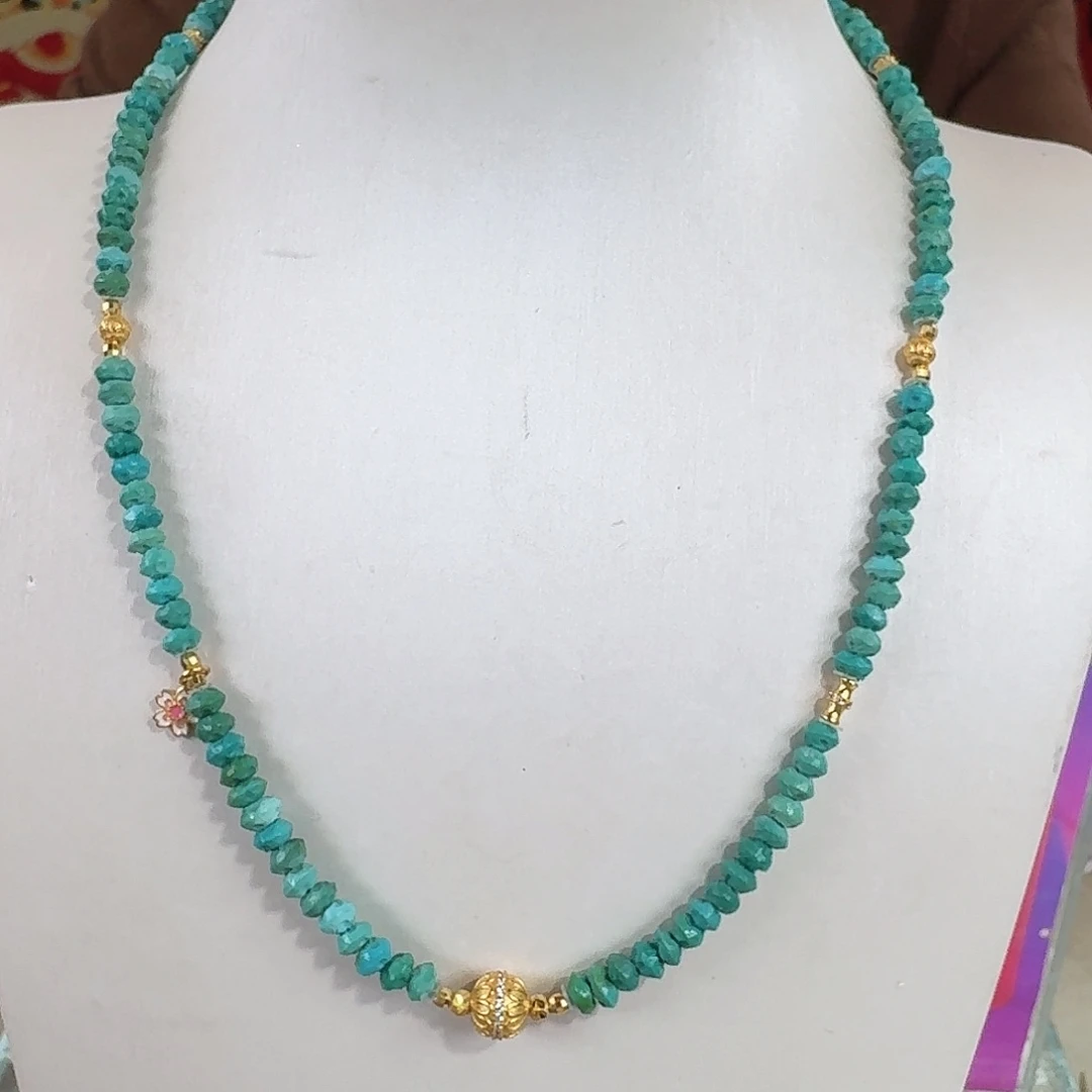 绿松石银S925镀金镶嵌珠宝奇石