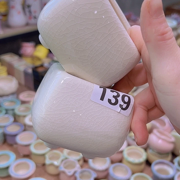 红陶陶瓷花盆当场满12包邮